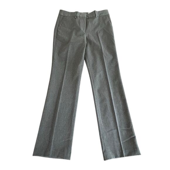 Talbots Barely Boot Cut Full Length Grey Button Up Dress Pants Womens Size 6 New - Picture 1 of 6